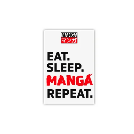 IMÁN "EAT, SLEEP, MANGA, REPEAT"