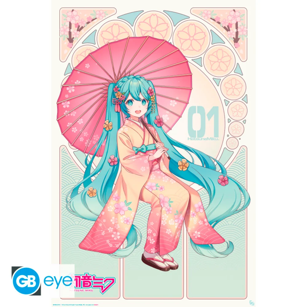 VOCALOID - POSTER HATSUNE MIKU: SAKURA KIMONO