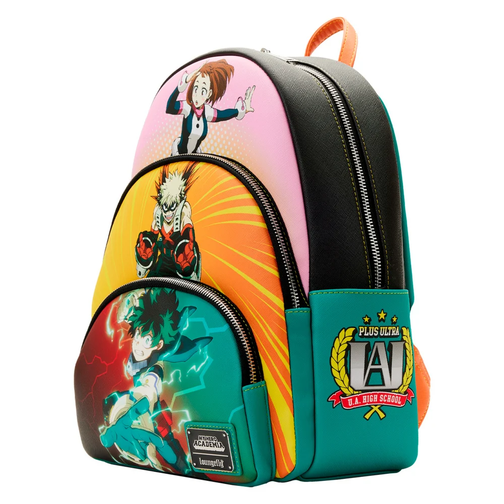 MY HERO ACADEMIA - MOCHILA LOUNGEFLY IZUKU, KATSUKI Y URARAKA - Imagen 2