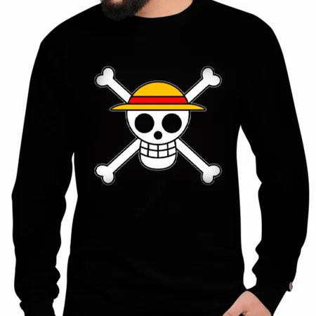 ONE PIECE - CAMISETA ADULTO EMBLEMA SOMBRERO DE PAJA