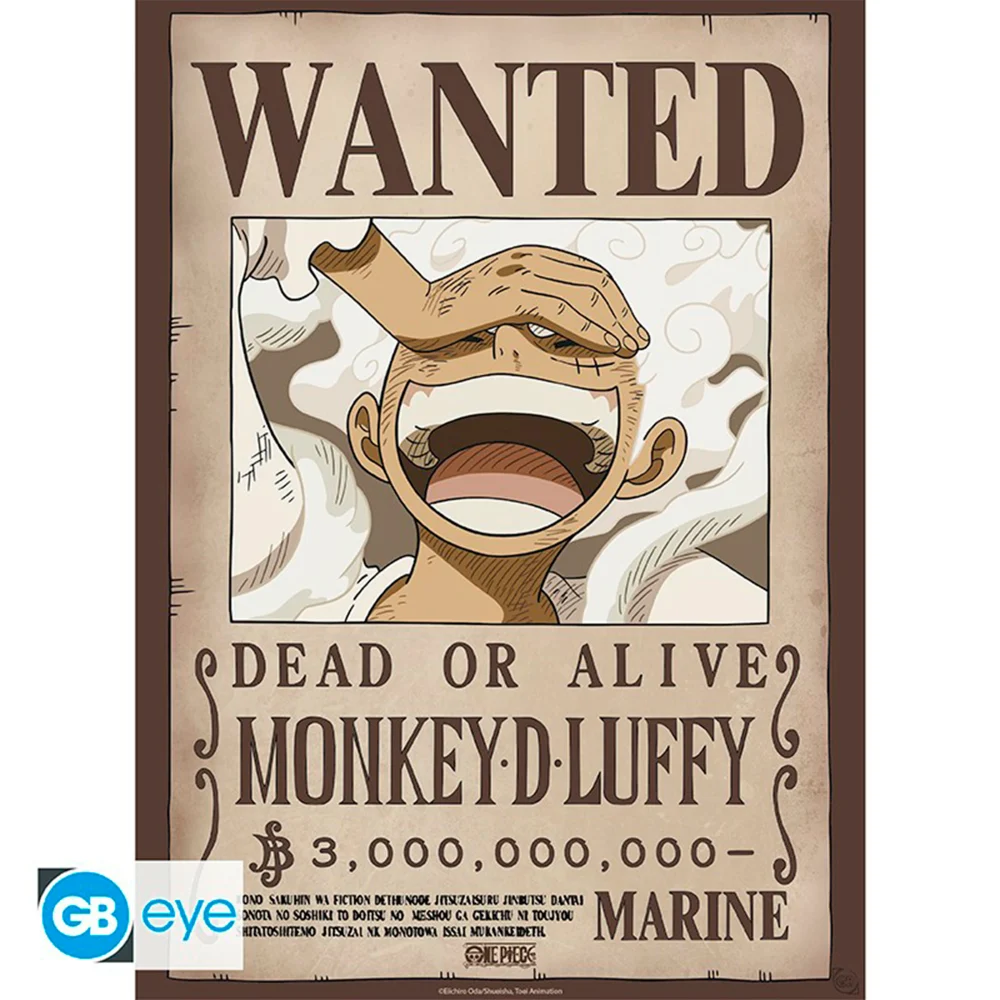 ONE PIECE - WANTED "LUFFY GEAR 5TH"