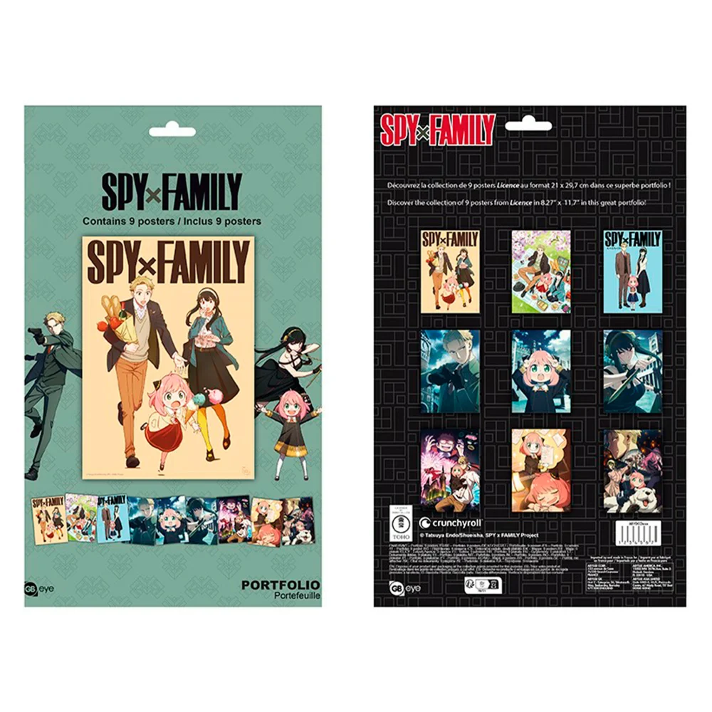 SPY X FAMILY - SET DE 9 LÁMINAS