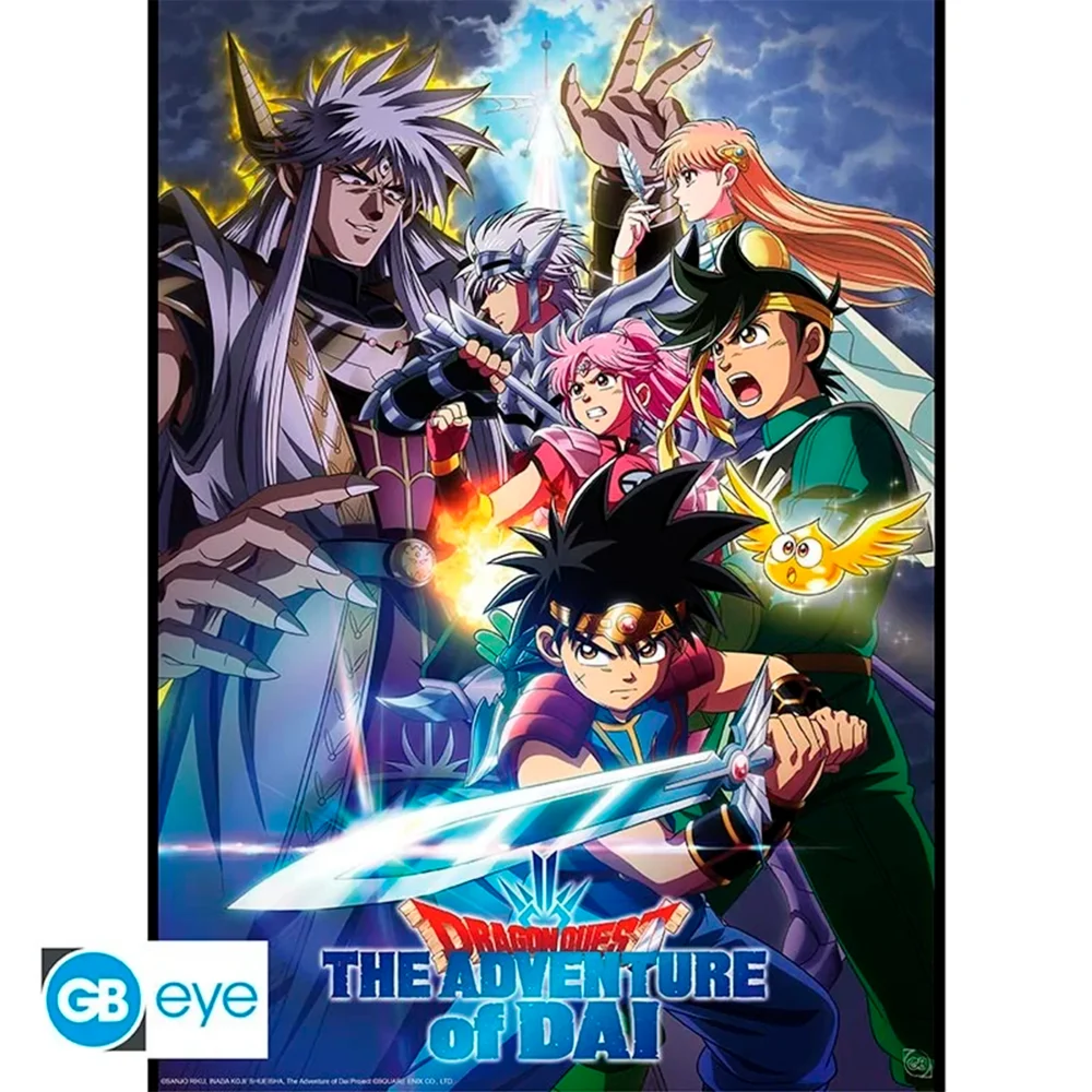 DRAGON QUEST: THE ADVENTURE OF DAI - POSTER CHIBI "GRUPO DE DAI VS VEARN"
