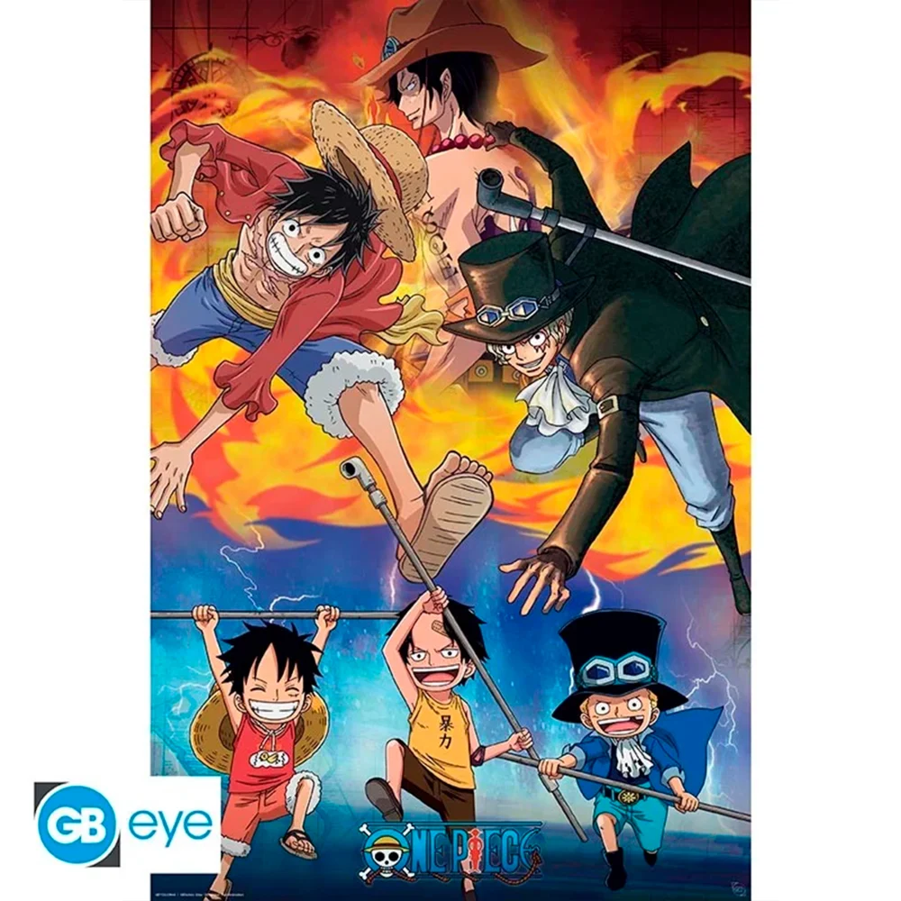 ONE PIECE - POSTER "HERMANOS: ACE, SABO Y LUFFY"
