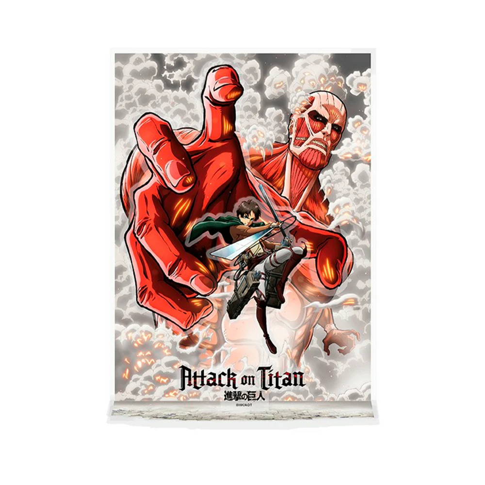 ATAQUE A LOS TITANES - DIORAMA ACRÍLICO "EREN VS EL TITÁN COLOSAL"