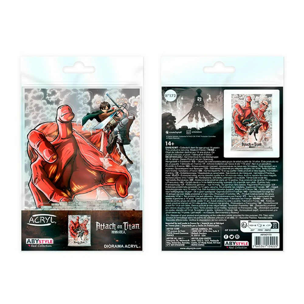 ATAQUE A LOS TITANES - DIORAMA ACRÍLICO "EREN VS EL TITÁN COLOSAL" - Imagen 2