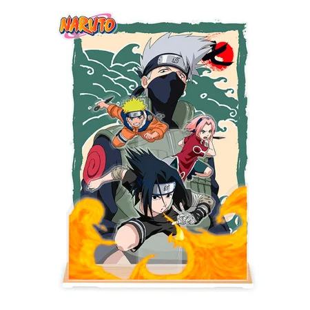 NARUTO - DIORAMA ACRÍLICO "EQUIPO 7"