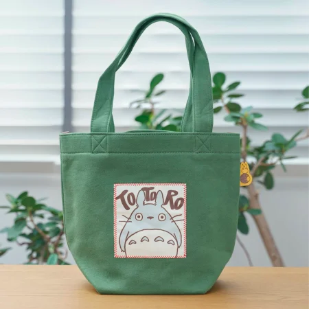 MI VECINO TOTORO - BOLSO CON ASAS "TOTORO VERDE OTOÑO"