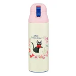 NICKY, LA APRENDIZ DE BRUJA - BOTELLA DE ACERO "JIJI CON FLORES "
