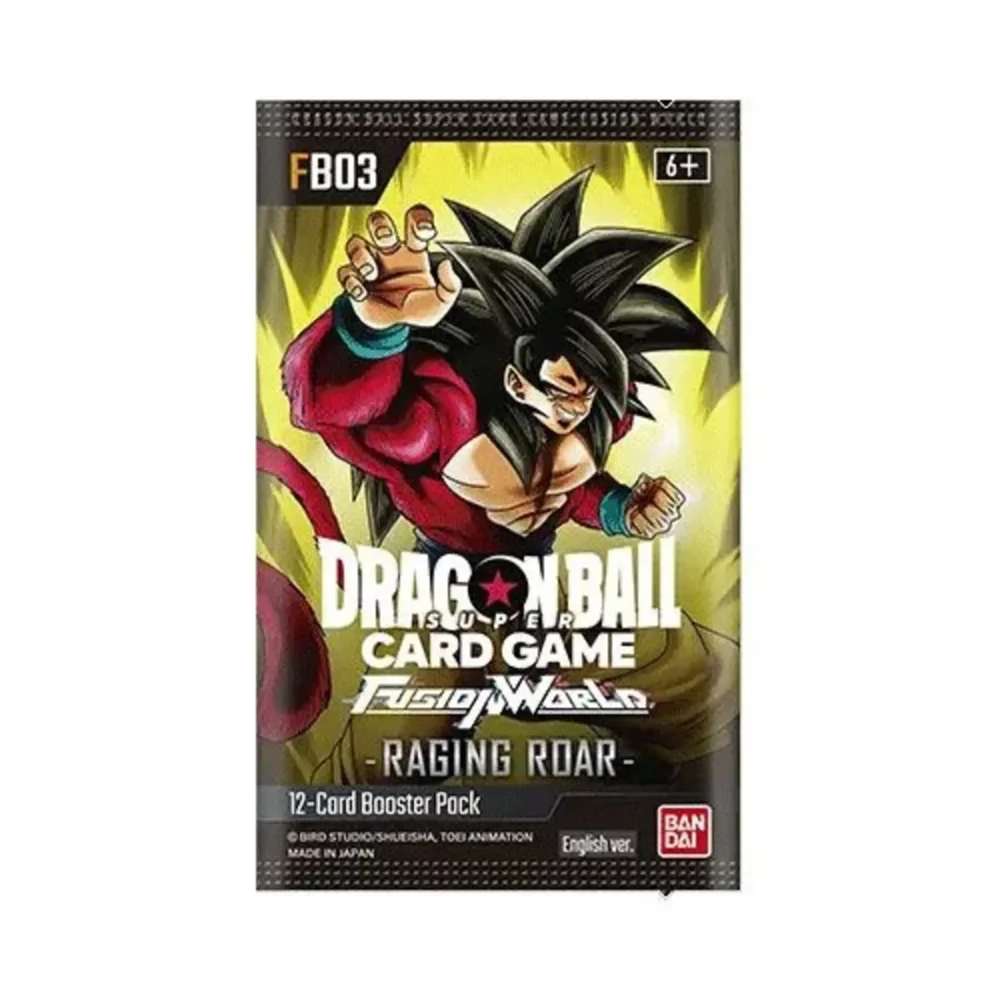 DRAGON BALL SUPER - TCG FB03 FUSION WORLD: RAGING ROAR (SOBRE EN INGLÉS)