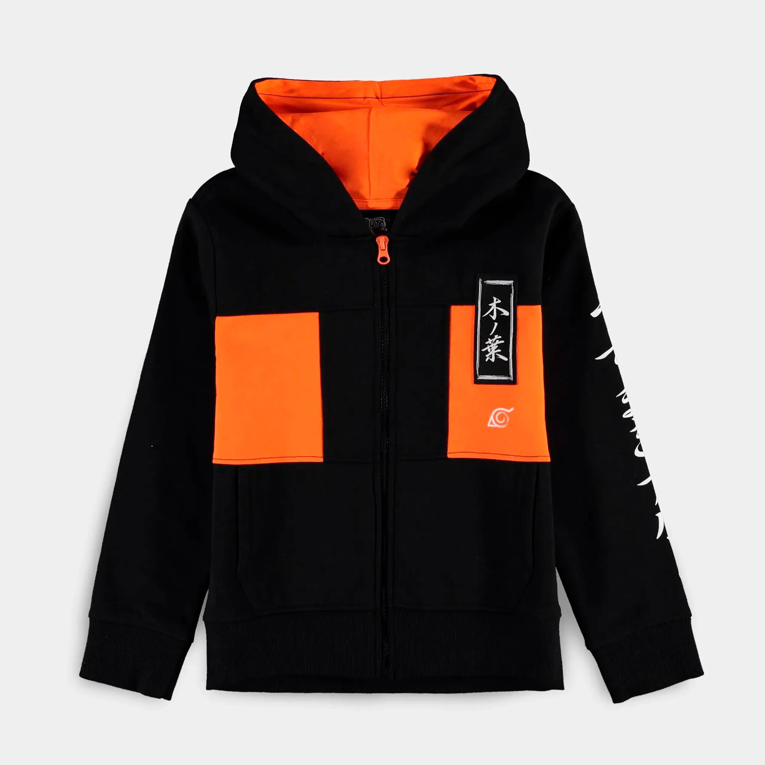 NARUTO SHIPPUDEN - SUDADERA ALDEA OCULTA DE LA HOJA CON CREMALLERA