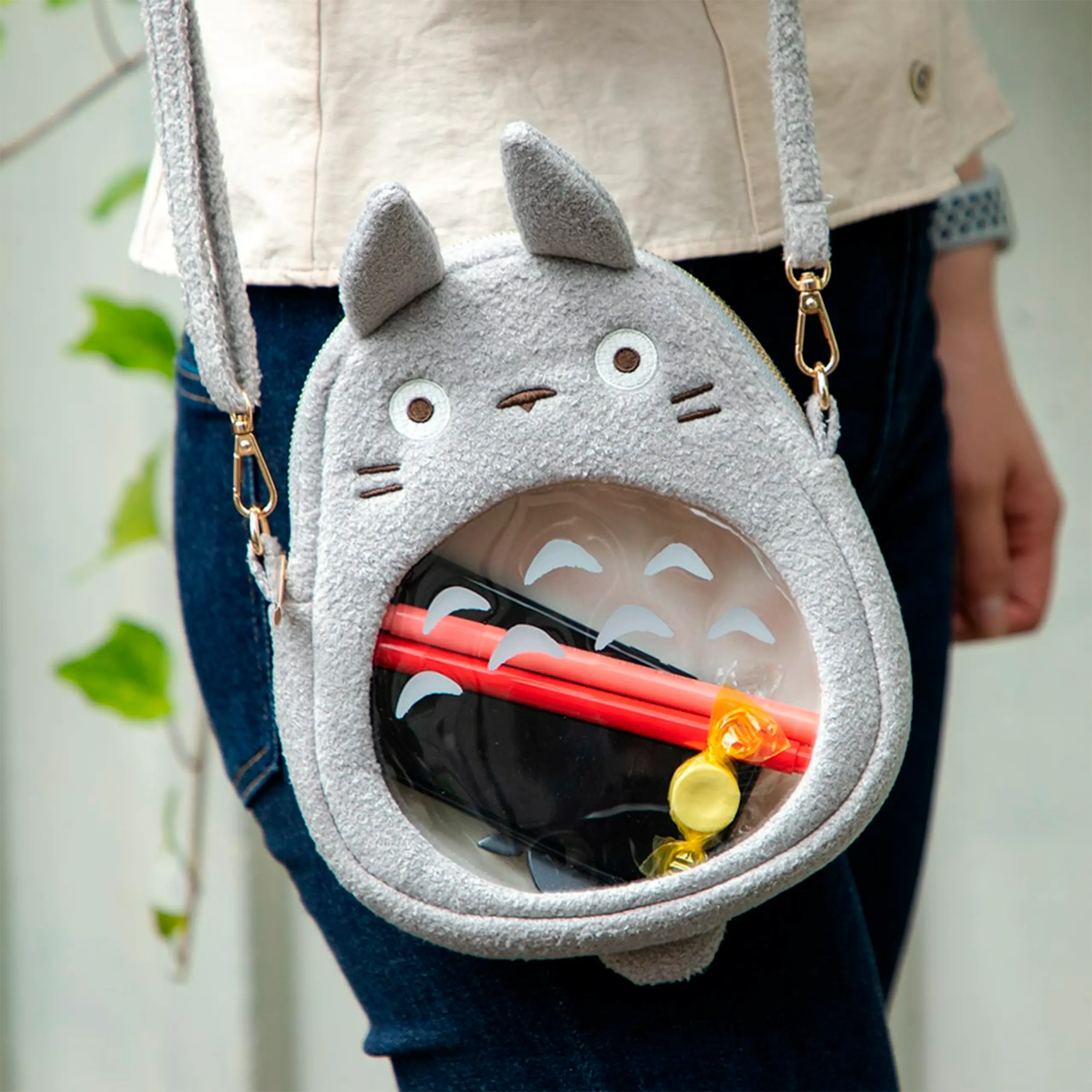 MI VECINO TOTORO - BOLSO 27 CM "TOTORO GRIS" - Imagen 3