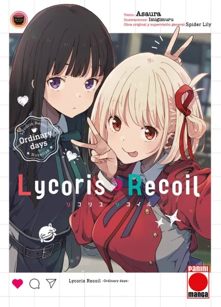LYCORIS RECOIL: ORDINARY DAYS (NOVELA)