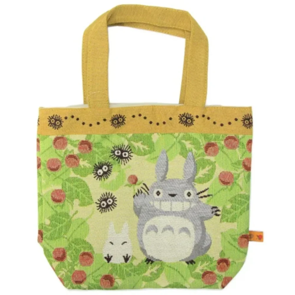 MI VECINO TOTORO - BOLSO CON ASAS "TOTORO EN BOSQUE DE FRESAS"