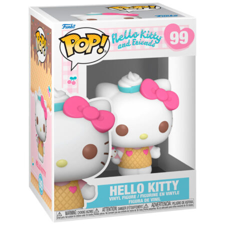 FUNKO POP! Nº 99 - HELLO KITTY AND FRIENDS - HELLO KITTY WITH ICE CREAM