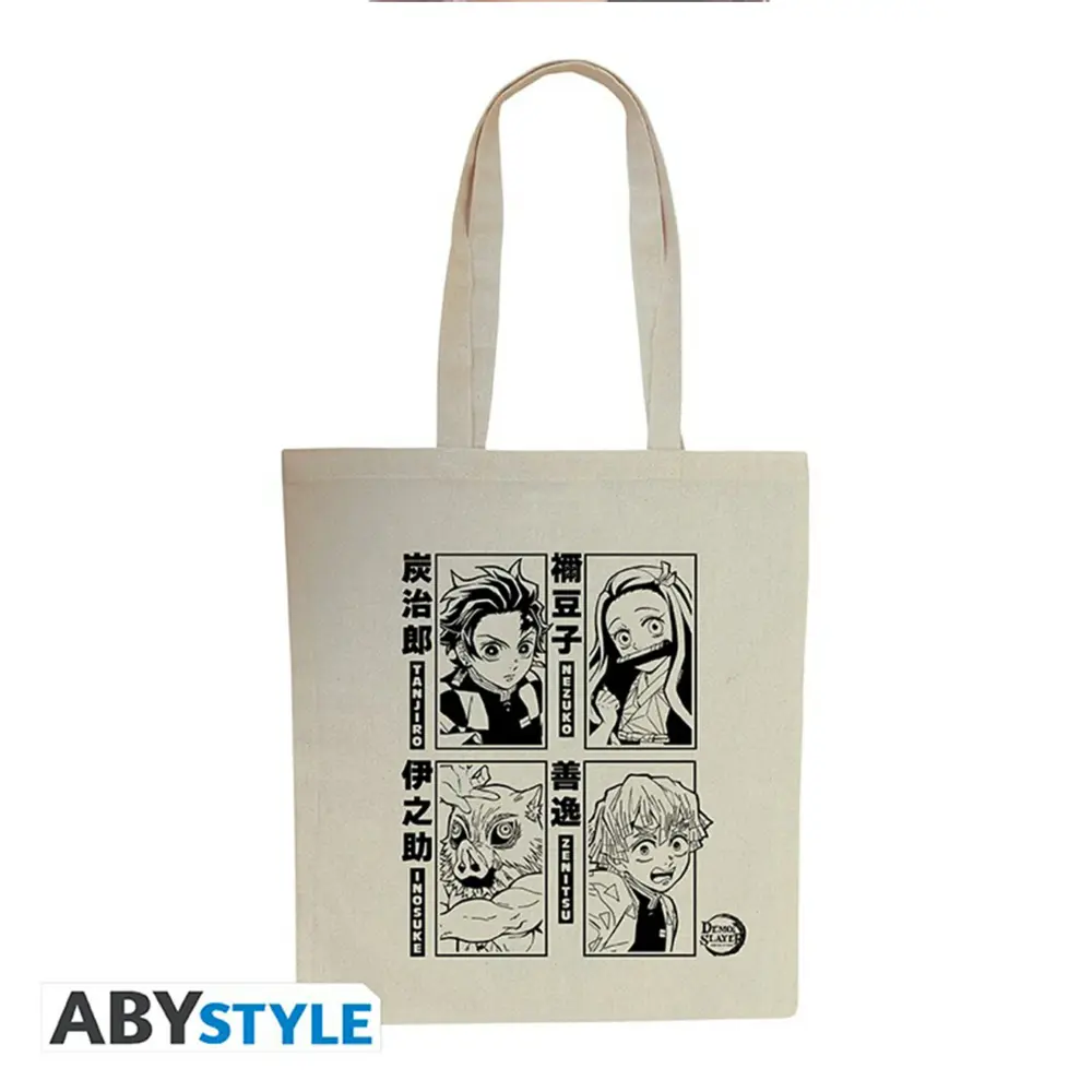 GUARDIANES DE LA NOCHE - TOTE BAG "TANJIRO, NEZUKO, INOSUKE & ZENITSU"