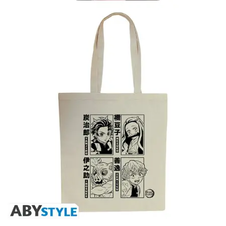 GUARDIANES DE LA NOCHE - TOTE BAG "TANJIRO, NEZUKO, INOSUKE & ZENITSU"
