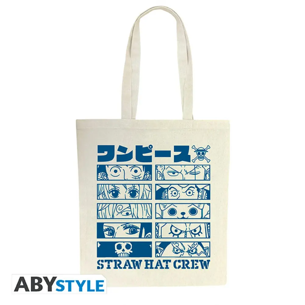 ONE PIECE - TOTE BAG "TRIPULACIÓN SOMBRERO DE PAJA"
