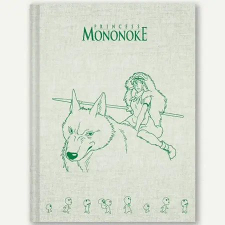 LA PRINCESA MONONOKE - LIBRETA CON TAPA DE TELA "SAN, MORO & KODAMAS"