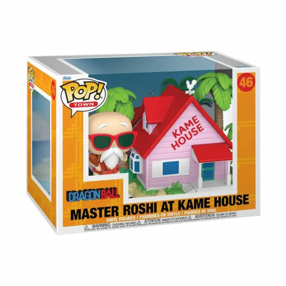 FUNKO POP! TOWN Nº 46 - DRAGON BALL - MASTER ROSHI AT KAME HOUSE