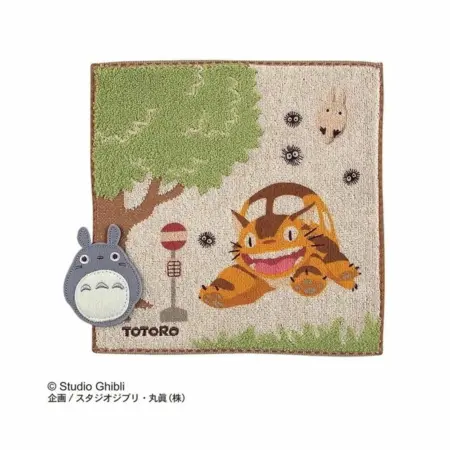 MI VECINO TOTORO - MINI TOALLA "CATBUS STOP"