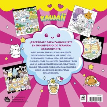 SUPER LIBRO PARA COLOREAR KAWAII - Imagen 2