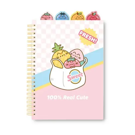 PUSHEEN - LIBRETA A5 PUSHEEN "FRUITS"