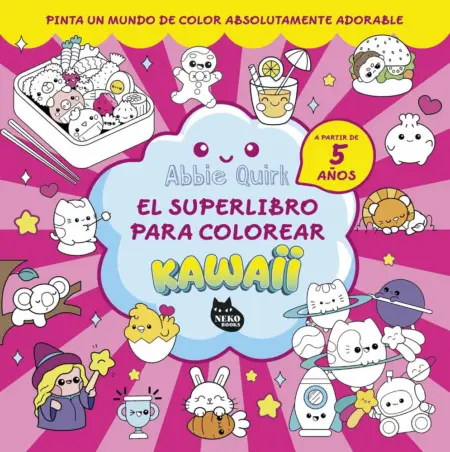 SUPER LIBRO PARA COLOREAR KAWAII