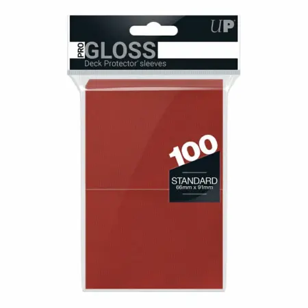 ULTRA PRO STANDARD 100 FUNDAS - ROJO
