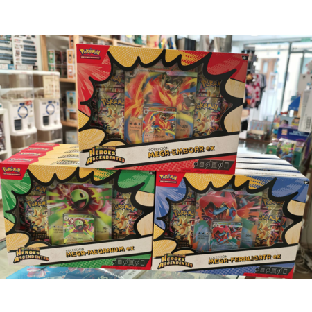 BLISTER JUEGO CARTAS 2.5 MEGAEVOLUCION EX - POKEMON HEROES ASCENDENTES (ESPAÑOL SURTIDO)