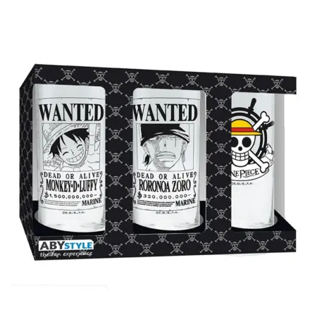 ONE PIECE - SET 3 VASOS