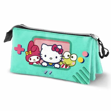 SANRIO - ESTUCHE TRIPLE "RETRO VIDEOGAME"