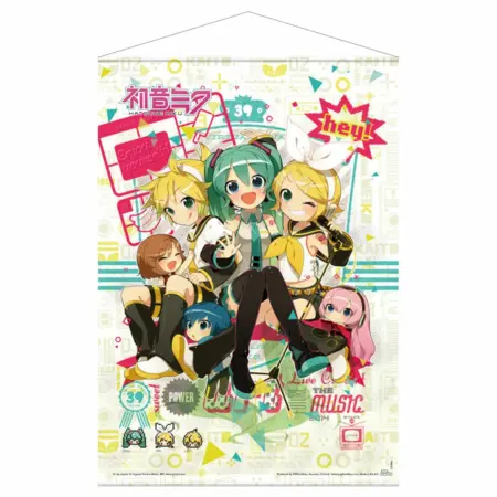 HATSUNE MIKU - POSTER DE TELA HEY! VOCALOID CHARACTERS